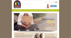 Desktop Screenshot of doorwayshousing.org
