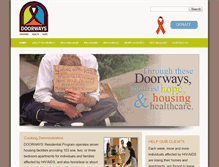 Tablet Screenshot of doorwayshousing.org